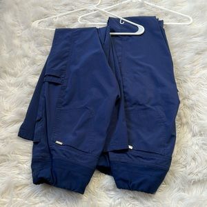Elle Scrub Pants Navy (2)